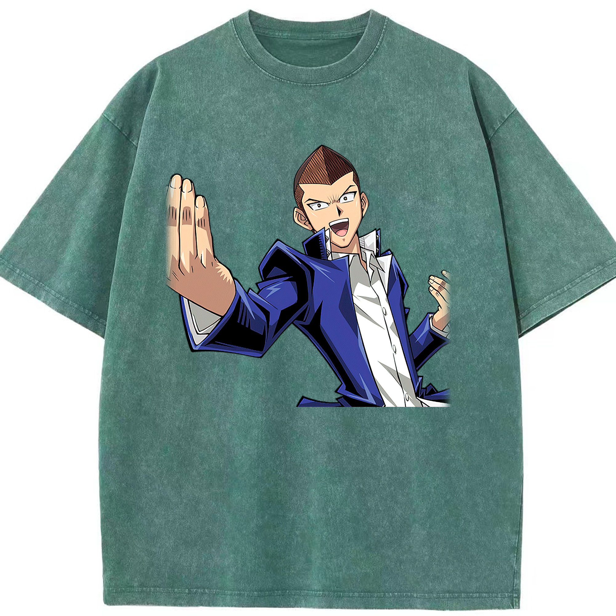 （画像用） 遊☆戯☆王 Yu-Gi-Oh! 綿100% ヴィンテージ風 半袖Tシャツ（フロントプリント）